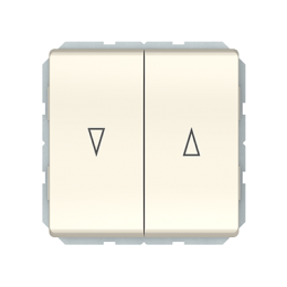 Кнопочный выключатель для жалюзи Vilma ST150, 2-клавишный, без рамки, слоновая кость