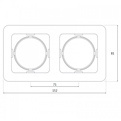 Компьютерная розетка Vilma SL2500, одноместная (1ХRJ45 CAT5E UTP), без рамки Vilma