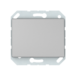 Кнопочный выключатель Vilma XP500, 1-клавишный (IP44), без рамки, металлик