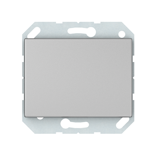 Кнопочный выключатель Vilma XP500, 1-клавишный (IP44), без рамки, металлик Vilma