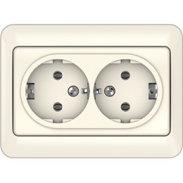 Розетка Vilma SL250, 2-местная, c заземлением