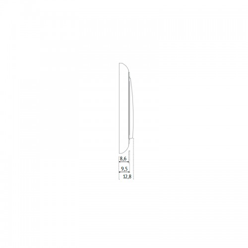 Кнопка для звонка Vilma SP300, 1-клавишная, с рамкой Vilma