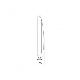 Выключатель Vilma LX200, 2-клавишный, без рамки, слоновая кость