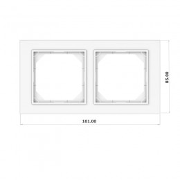 Рамка Vilma QR1000, 2-местная, белый