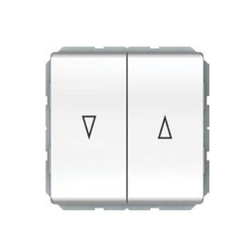 Выключатель для жалюзи Vilma ST150, 2-клавишный, без рамки, белый Vilma