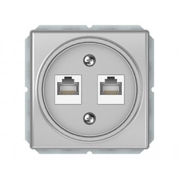 Компьютерная розетка Vilma ST150, двухместная (2ХRJ45 CAT5E UTP), без рамки