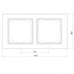 Розетка Vilma QR1000, с заземлением и со шторками, без рамки, белый