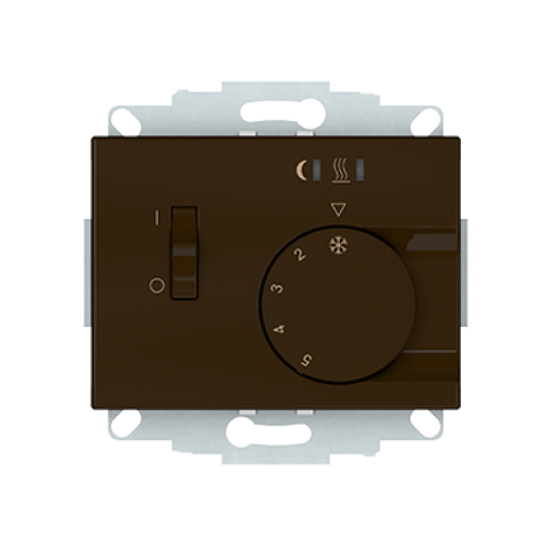 Комнатный термостат XP500, без рамки, коричневый Vilma