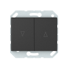 Кнопки управления жалюзи Vilma XP500, 2-клавишный, без рамки, антрацит Vilma