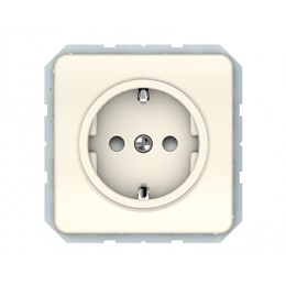 Розетка Vilma LX200, с заземлением и со шторками, без рамки