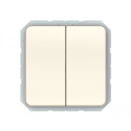 Переключатель Vilma LX200, 2-клавишный, без рамки