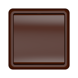 Выключатель Vilma ST150, 1-клавишный, с рамкой, коричневый