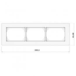 Рамка Vilma XP500, 3-местная, Орех