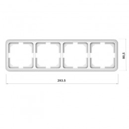 Рамка Vilma LX200, 4-местная