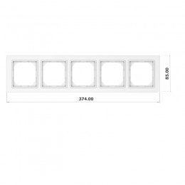 Рамка Vilma QR1000, 5-местная, белый
