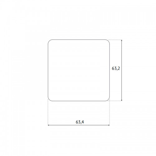 Розетка Vilma LX200, с заземлением и с рамкой Vilma