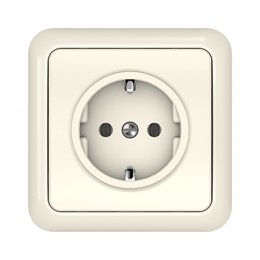 Розетка Vilma LX200, с заземлением и с рамкой
