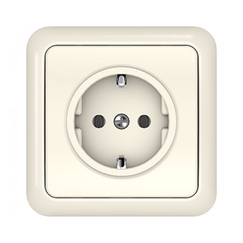 Розетка Vilma LX200, с заземлением и с рамкой Vilma