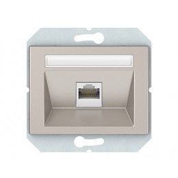 Компьютерная розетка Vilma XP500, одноместная (1ХRJ45 CAT5E UTP), без рамки