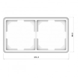 Рамка Vilma ST150, 2-местная, серая