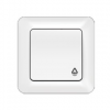 Кнопка для звонка Vilma SL250, 1-клавишная, с рамкой, белая Vilma