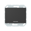 Перекрестный переключатель Vilma XP500, 1-клавишный, с подсветкой, без рамки, антрацит Vilma