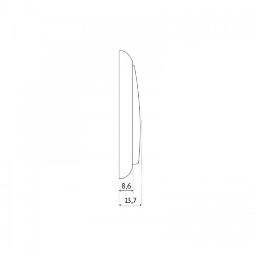 Рамка Vilma LX200, 5-местная, слоновая кость Vilma