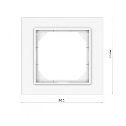 Рамка Vilma QR1000, 1-местная, черное стекло